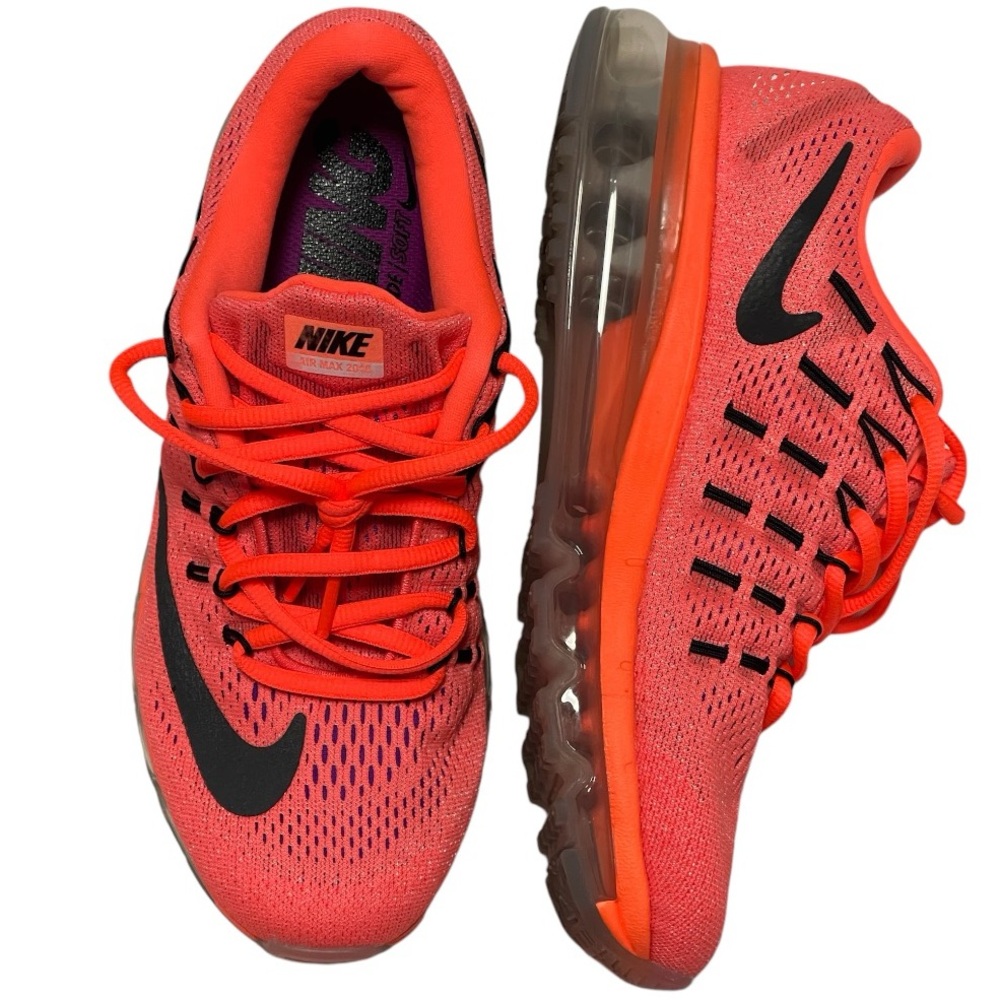 Nike Air Max 2016 Women Hyper Orange Black Running Shoes